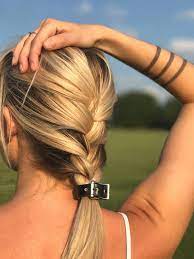 Ponytail Belt Adjustable Non Slip Leather Ponytail Holder Etsy In 2021 Leather Hair Accessories Hair Braided Hairstyles