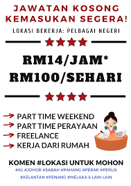 Kerja dari rumah jobs now available. Maukerja Malaysia Jawatan Kosong Pekerja Part Time Separuh Masa Di Seluruh Negeri Mohon Https Blog Maukerja My Ms Part Time Kekosongan Di Seluruh Negeri Untuk Cuti Perayaan Kerja Dari Rumah Gaji Rm100 Sehari Rm14 Jam Terbuka Untuk