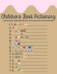 Donut Children S Book Emoji Pictionary Doughnut Pictionary Kid S Book Emoji Baby Shower Game With Answer Sheet Golden Book Baby Shower Baby Shower Book Sprinkle Baby Shower