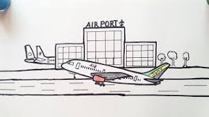 Now finally here is my last lesson for the day which will end the for kids collection for a few days. Drawing Airport For Beginners How To Draw Airport Step By Step Airplane Landing Youtube