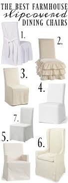 Farmhouse Style Slipcover Dining Chairs Slipcovers For Chairs Slip Covered Dining Chairs Farmhouse Dining Chairs