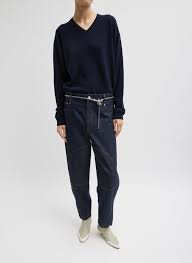 Tibi Indigo Denim Earl Jean Dark Denim