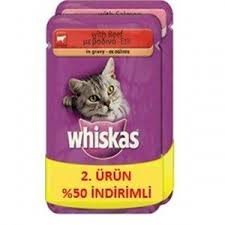Whiskas Konserve Kedi Mamasi 100 Gr Biftekli Somonlu 2 Li Paket Kedi Kopek Kedi Kopek