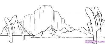 Desert Coloring Pages Google Search Desert Drawing Desert Art Landscape Sketch