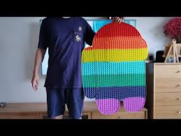 New Jumbo Pop It Unboxing World S Biggest Pop It 1048 Pops Youtube