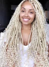 Black And Blonde Faux Locs Bob These Braided Styles Are Gorgeous For Any Season Faux Locs Hairstyles Faux Locs Blonde Locs Hairstyles