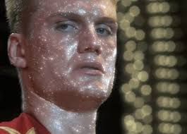 #sylvesterstallone was placed on intensive care for eight days after #dolphlundgren delivered a hard punch to his chest, causing his heart to my favorite dolph lundgren role is ivan drago! Rocky Iv Gifs Wifflegif
