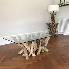 Each creation is a unique marriage of function and form. Rectangular Driftwood Coffee Table Base By Doris Brixham Notonthehighstreet Com