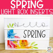 Spring Light Box Inserts Heidi Swapp Or Leisure Arts By Ashley Mckenzie