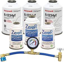 Is your vehicle's air conditioning weak or not working? Zeror Genuine R1234yf Refrigerant Stop Leak Repair And Ac Recharge Kit 7 Items Walmart Com Walmart Com