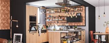 Poutre ronde bois leroy merlin. Cuisine Noire Et En Bois Les 40 Plus Belles Inspirations De Cuisines