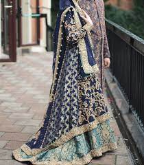 Beautiful Royal Blue Colour Pakistani Bridal Dresses Bridal Outfits Desi Wedding Dresses