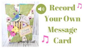 Make your card truly your own when add your own artwork, images and illustrations directly into the editor. Record Your Own Message Card Musical Greeting Cards Card Craft Musical Cards