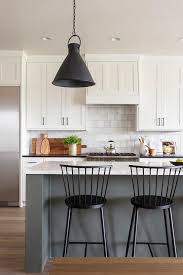 Blue grey and white kitchen island chairs 2020 nissan kicks. White Kitchen With Gunmetal Gray Island Cottage Kitchen