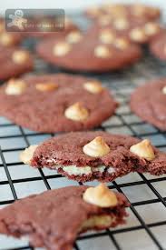 Copycat Tim Hortons Red Velvet Cookies Cream Cheese Filling Cookies Recipes Chocolate Chip Red Velvet Cookies Cream Cheese Filling