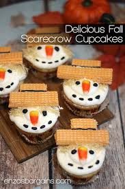 Scarecrow Cupcakes Recipe The Cutest Little Fall Table Dessert Decoration Cupcake