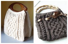 The knit bag patterns in this collection are fun, sometimes easy, and great for beginner and advanced knitters alike. Knit Viking Cable Handbag Free Knitting Pattern Knitting Pattern