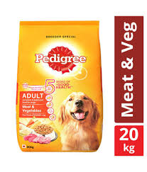 Pedigree Dry Dog Food Meat Vegetables For Adult Dogs 20 Kg