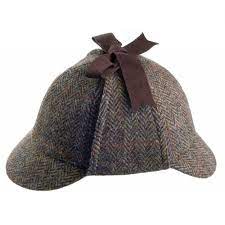Failsworth Harris Tweed Wool Deerstalker Hat With Earflaps Harris Tweed Sherlock Holmes Tweed