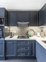 24 Stunning Blue Kitchen Area Cupboard Ideas Kitchenisland Kitchendesign Kitchendecor Kitch Blue Kitchen Interior Kitchen Inspiration Design Kitchen Interior