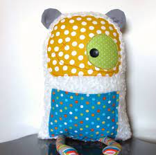 Scrappy Softie Monster Plush Toy Extra Large Pillow Etsy Diy Stuffed Animals Weird Toys Homemade Stuffed Animals