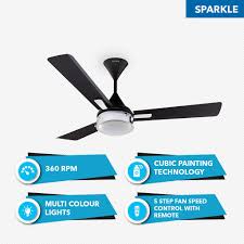 Sparkle Ceiling Fan By Seion Ceiling Fan Design Ceiling Fan Led Lights