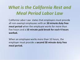 Meal breaks or lunch breaks usually range from 30 minutes to one hour. What Small Businesses Should Know About Meal Break Waivers Sanjay Sabarwal S Blog