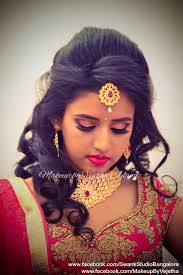 The following updos, downdos and half up styles for shorter, medium and long hair are just the ticket. Lehenga Hairstyles For Wedding Reception Www Macj Com Br