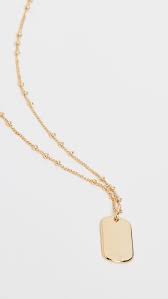 Gorjana Griffin Dog Tag Necklace Shopbop Griffin Dog Dog Tag Necklace Gorjana Necklace