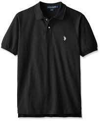 u s polo assn mens classic polo shirt black white m