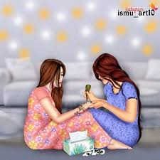 Pin By Shane Johana On Ramadan And Eid Girly Pictures Cute Girl Drawing Cute Couple Art