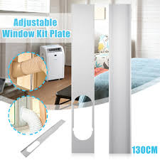 Freely stretches to fit any vertical sliding window between 18. 2pcs Exhaust Hose Tube Connector F Portable Air Conditioner Window Kit Plate Lazada