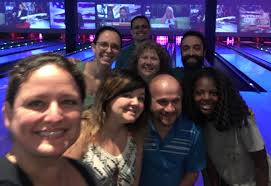 Agency Team Building Day at Main Event with a little friendly bowling  competition among programs.