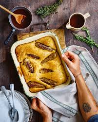 Www.meatsandsausages.com toad in the hole dates back to 18th century britain when poorer families were looking for ways to make their expensive meat go further. Vegan Toad In The Hole Avant Garde Vegan