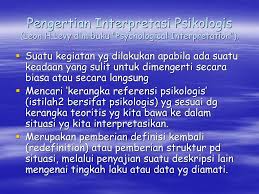 Interpretasi laporan keuangan mengacu pada pemahaman tentang apa yang diindikasikan oleh laporan keuangan. Tes Psikologi Ppt Download