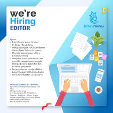 Check spelling or type a new query. Lowongan Kerja Editor Bintang Wahyu