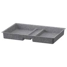 Summera Drawer Insert With 6 Compartments Anthracite 44x37 Cm Ikea Ireland Drawer Inserts Ikea Drawer Dividers Ikea Alex Drawers