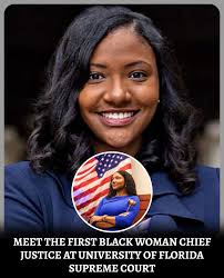 First black woman chief justice at university of Miami, FL