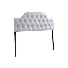 Giving your bedroom a whole new look has never been easier with the lyric white button tufted faux leather headboard. Morris Modern And Contemporary Faux Leather Upholstered Button Tufted Scalloped Headboard Queen White Baxton Studio Target