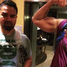 Dame valerie kasanita adams dnzm is a new zealand shot putter. Valerie Adams Olympic Shot Putter Shares Hilarious Photo Of Biceps Daily Mail Online