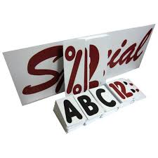Sign Letters Deluxe 4 Inch Letter Set For White Sidewalk Signs