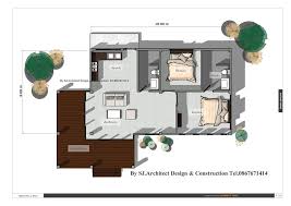 L shaped house plans with 2 bedrooms. Low Cost Modern Two Bedroom House Design With L Shape Veranda House And Decors House Design Small House Design Simple House Design