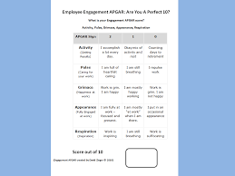 employee engagement 2010 dozen may zingers 5 item apgar