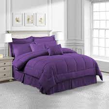 Merryhome 10 Piece Purple Comforter Set