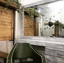 Plane Jane Salon In Bethesda Md Gives Off Urban Vibes Mixed With A Garden Rooftop Feel And Perfectly Salon Styling Chairs Beauty Salon Furniture Salon Decor