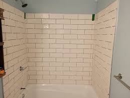 60 colors and 5 styles including smooth, slate, 12×12 stone pattern or subway. Tub Surround Replacement Tile