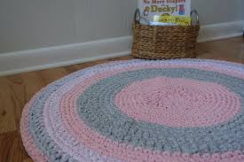 A round area rug can sit under a coffee table extending to the front legs of any furniture, or cover the whole room. Pink White And Grey Rug Hand Made Rug Baby Girl Rug Nursery Etsy Girls Rugs Nursery Rugs Girl Baby Girl Nursery Decor