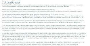 Prácticamente no celebra esta jornada y sí el día del trabajo (labor day), establecido el. Cultura De Honduras Tomi Digital