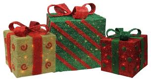 Maybe you would like to learn more about one of these? Lighted Sisal Gift Boxes Christmas Yard Decor 3 Piece Set Contemporary Outdoor Holiday Decorations By Northlight Seasonal Houzz