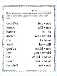Contractions Worksheet 2nd Grade 38 Contractions Worksheets For Improving Your Grammar In 2020 2nd Grade Worksheets Grade Spelling First Grade Worksheets